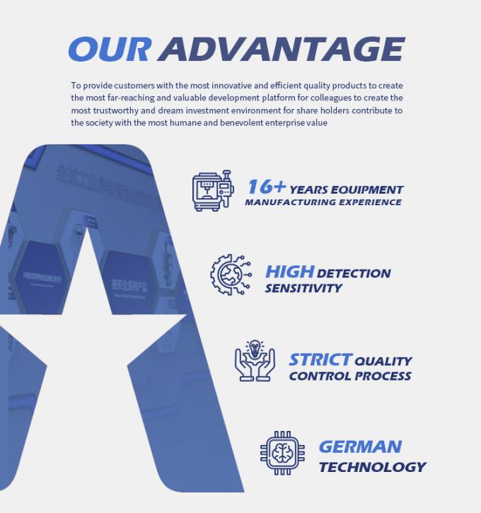 Wysoce czuły tunelowy przenośnik taśmowy, ekran dotykowy, detektor metali w żywności, precyzyjne wykrywanie 7