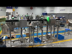 Sprzęt wykrywający metale do transportu żywności z alarmem dźwiękowym i świetlnym