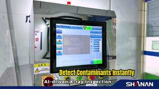 Rentgenowska kontrola żywności wykrywa metalowe szkło