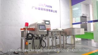 Zintegrowany system wykrywacza metalu i wagi kontrolnej