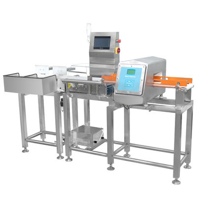 Wodoszczelny Kombinacja Online Checkweigher I Metal Detector Machine Stabilny ± 0.1g Dokładność