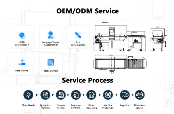 Dokładny wykrywacz metali żywności o wymiarach 1200 mm x 800 mm x 1200 mm i dokładności ± 0,1 G