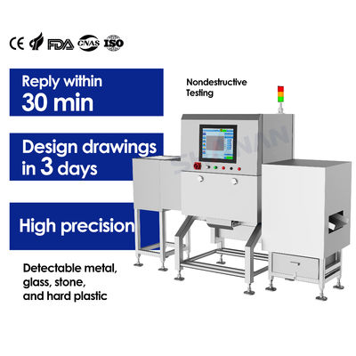 Żywność klasy X promieniowania taśmy przenośnej Linie produkcyjne wykrywanie wad z odrzuceniem