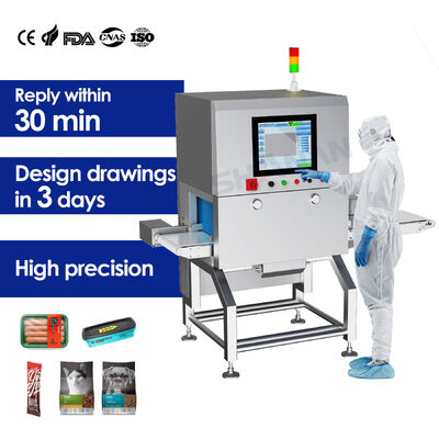 Intuicyjny interfejs użytkownika systemów inspekcji rentgenowskiej żywności działających w temperaturze od 0 do 40 stopni Celsjusza, zapewniających kontrolę żywności